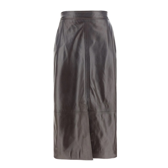 Arma Lambskin Leather Skirt NWT - Picture 3 of 8